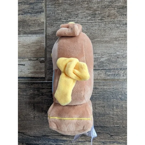 Beauty and the Beast Cogsworth Plush Disney Store 6" Rare Bead Bottom Clock Face - Picture 4 of 15